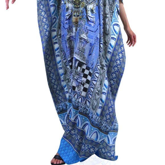 Blue and White Kaftan Dress for Sale-Caftan Dres - Picture 3 of 6